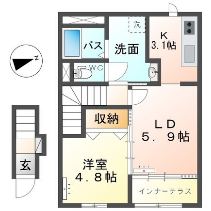 ノワレーヴ 202号室 間取り