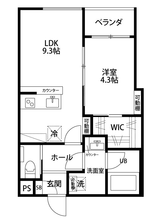 クレスト長潟 202号室 間取り