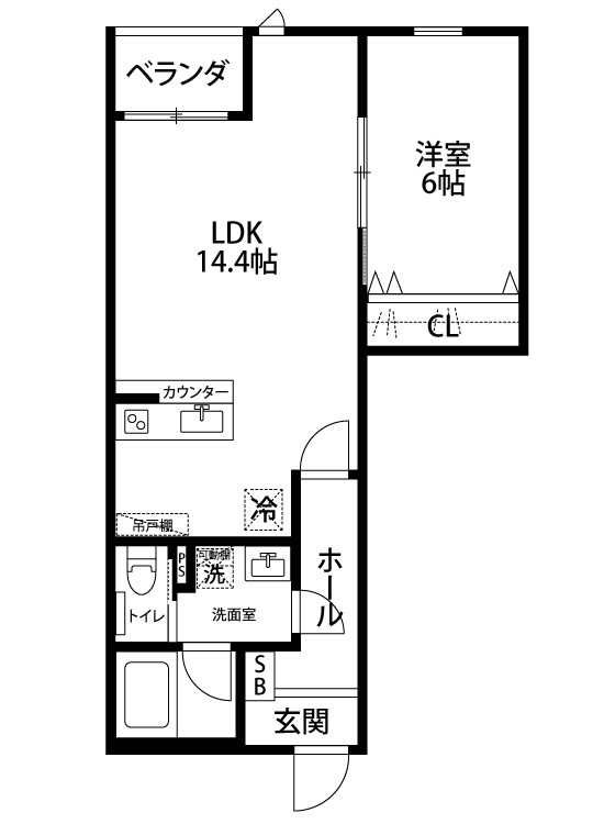 （仮）白山浦１丁目新築アパート 303号室 間取り