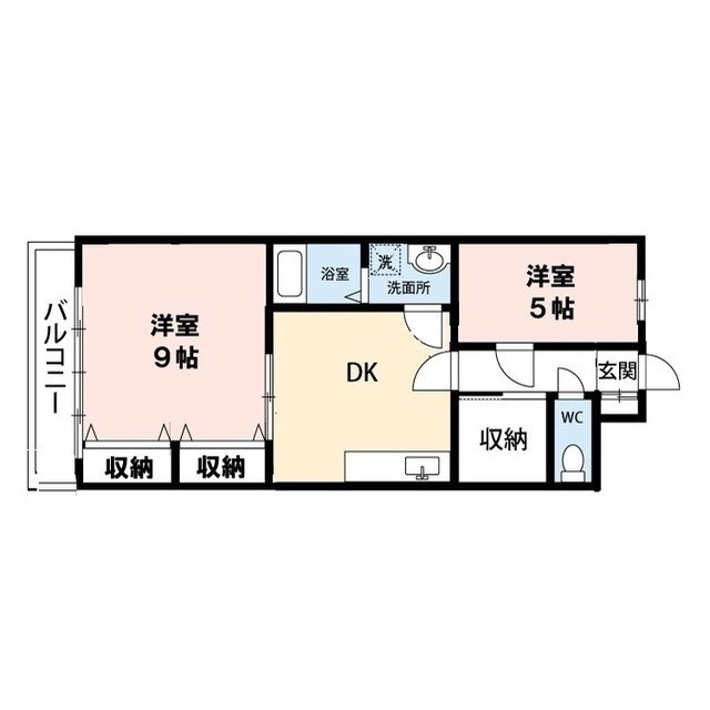 フレンディビル 604号室 間取り