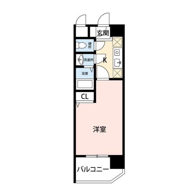 BUENA川端町４丁目弐番館 605号室 間取り