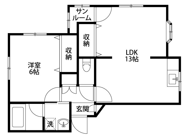 メゾンテジマ　A 間取り