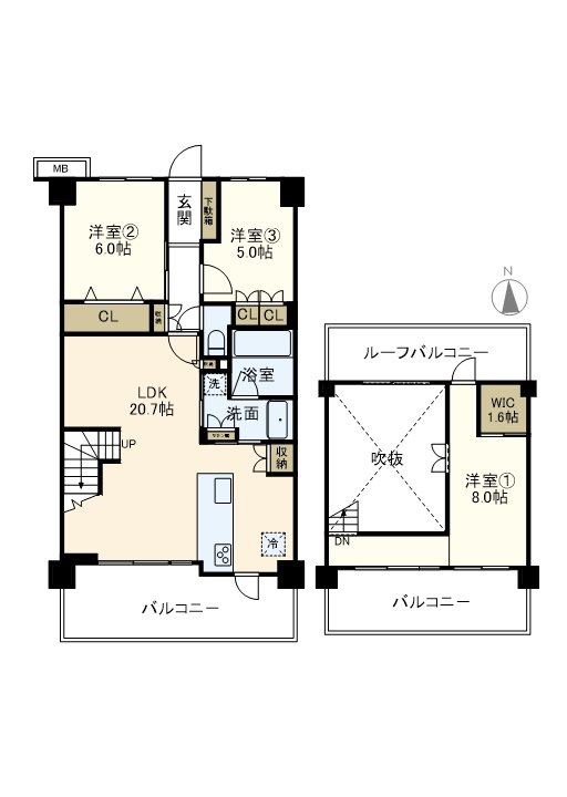ヴェレーナ横浜戸塚グランラルジュ 間取り