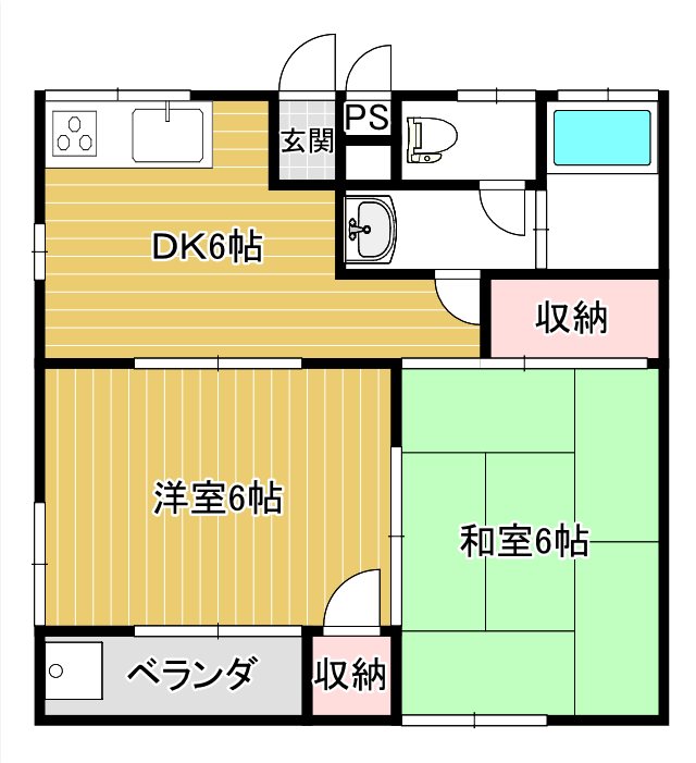篠宮ハイツ   間取り
