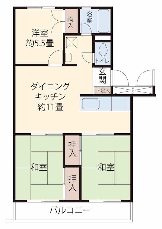 下里第二 間取り