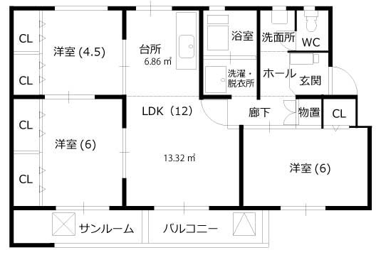 ソレイユ乾徳 間取り