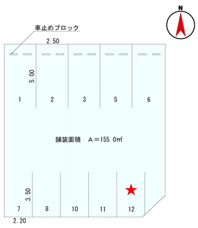 二の宮2丁目月極駐車場 間取り