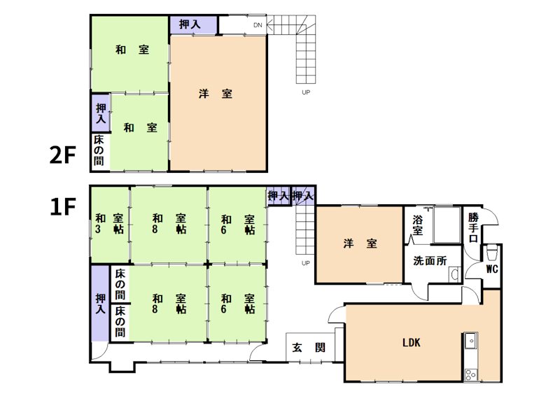 竹生町貸家 間取り