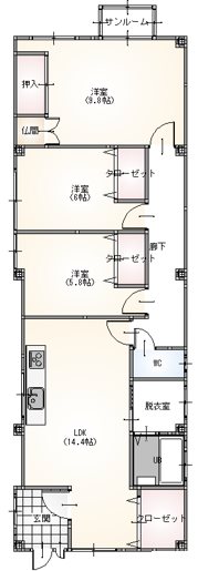 エースレーベン 間取り