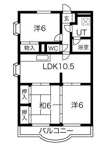 クローバーガーデンB 間取り