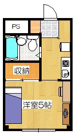 the house esaka EAST 301号室 間取り