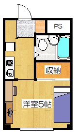 the house esaka EAST 202号室 間取り