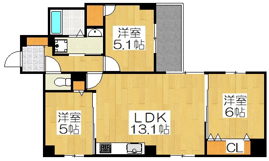 二条城東レジデンス 間取り