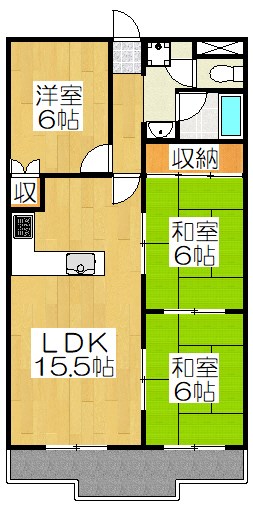 ピアレス円勝寺 間取り