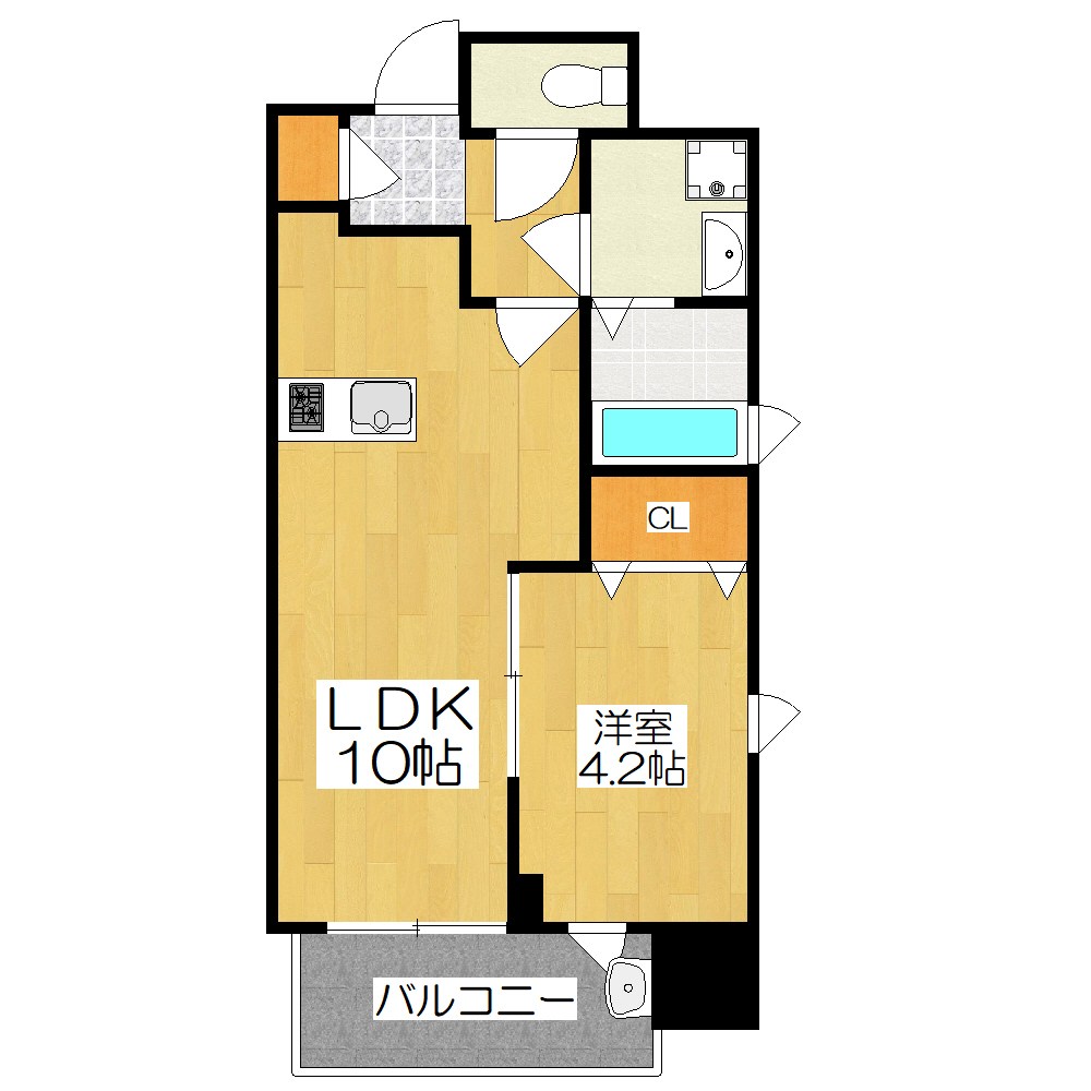 仮称　四条富小路マンション 間取り