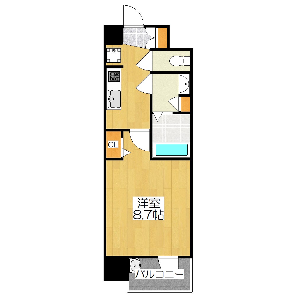 仮称　四条富小路マンション 間取り