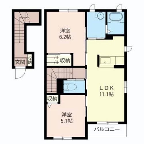 【シャーメゾン】ソ・ルーチェ 間取り