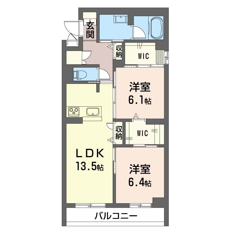 【シャーメゾン】グランパレスＫ 間取り
