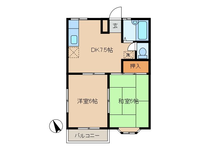 フルハウス宇田川Ｂ 間取り