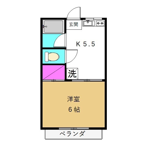 コーポ橋爪 間取り