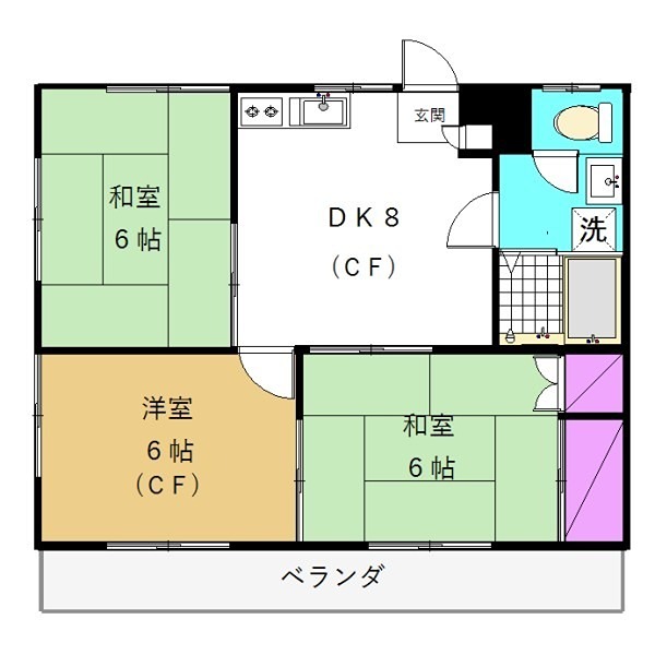 コーポ斉源 間取り