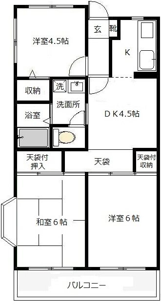 第３グリーンハイツ 間取り