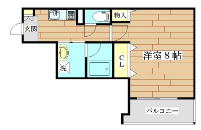 アダージオ 502号室 間取り