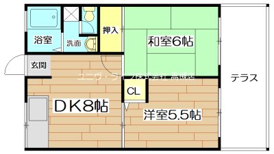 中島ハイム 201号室 間取り
