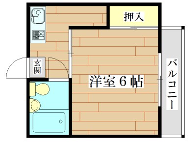 ジョイフルコーポ真上 305号室 間取り