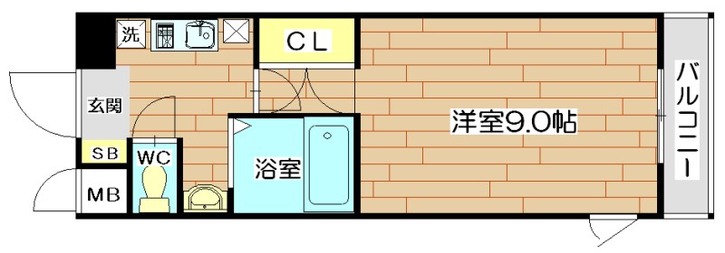 ユーズコート  303号室 間取り