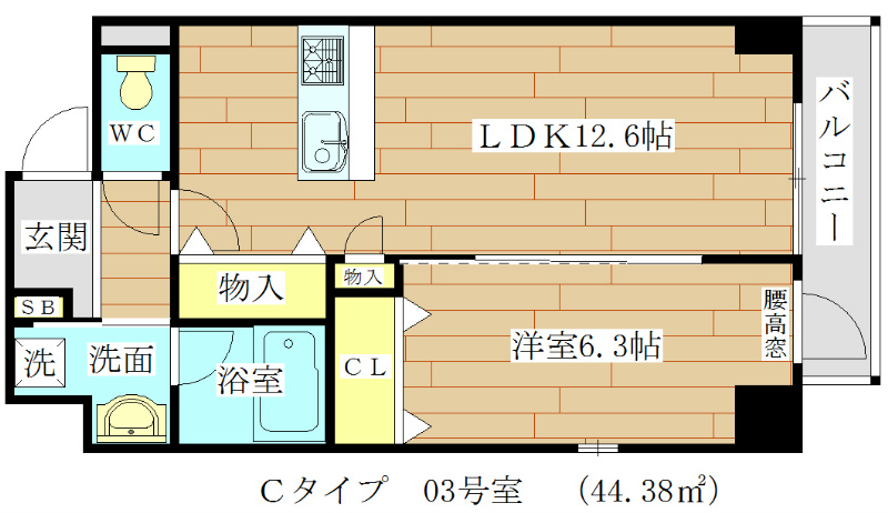 メイビスタ高槻  503号室 間取り