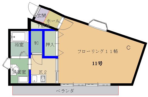 ドルチェ山手壱番館 間取り図