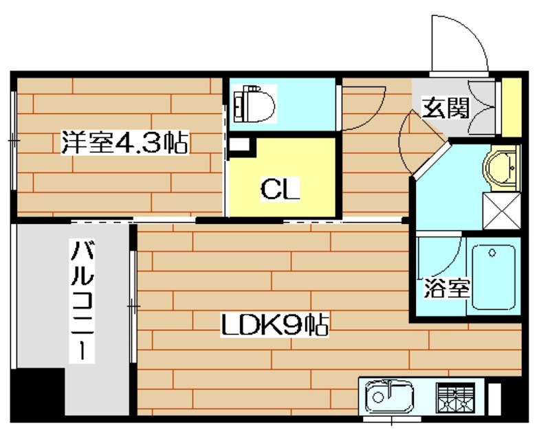 Gluck芥川（グリュック芥川） 間取り図