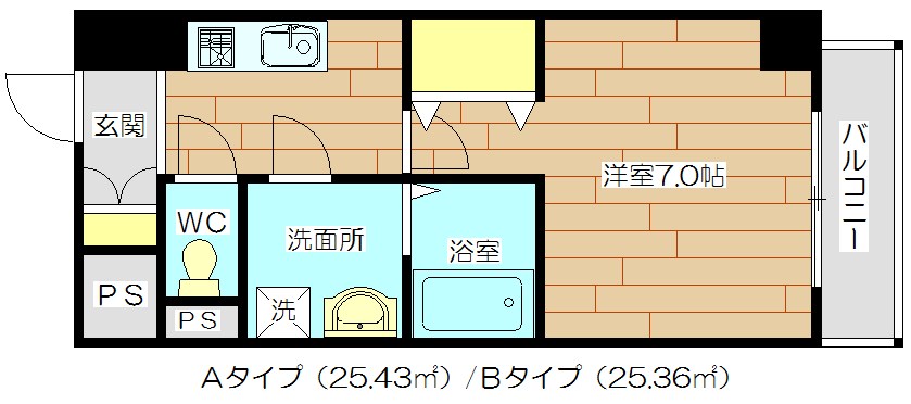 コートドール高槻 501号室 間取り