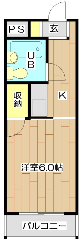 パステオ高槻 103号室 間取り