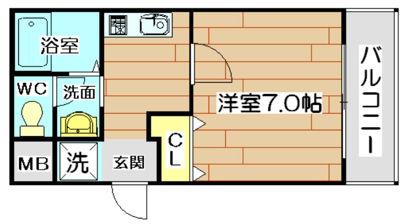 レーベンハイム  307号室 間取り
