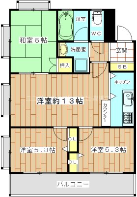 シャルル日吉台 間取り