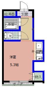 A-HOUSE 303号室 間取り