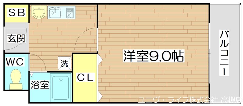 ユニバーサルコート 112号室 間取り
