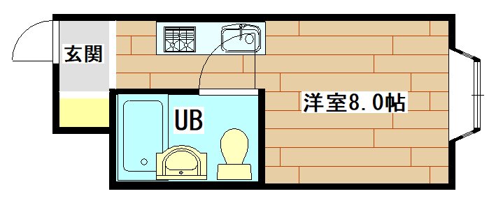 レナジア高槻 403号室 間取り