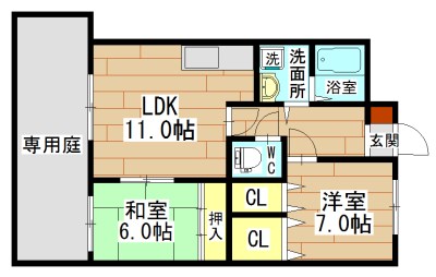 本町ハイツ 101号室 間取り