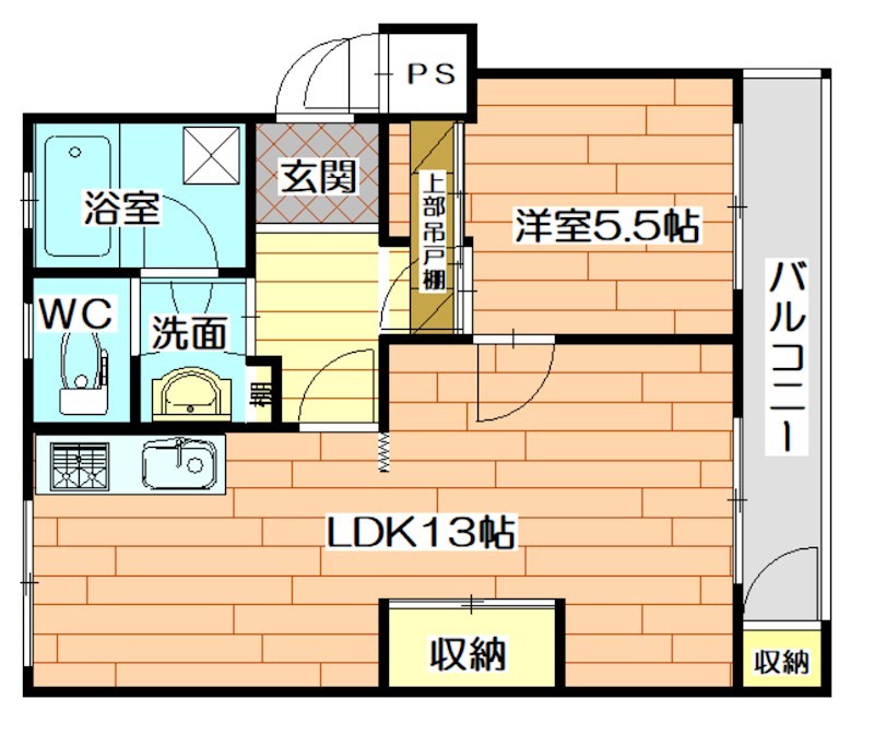 水無瀬青葉ハイツ 502号室 間取り