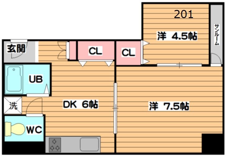 VIVID円山 間取り図