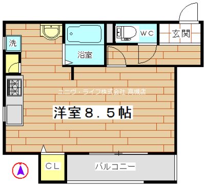 クレール天神 間取り