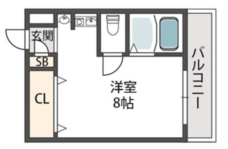 フェリセ富田 103号室 間取り