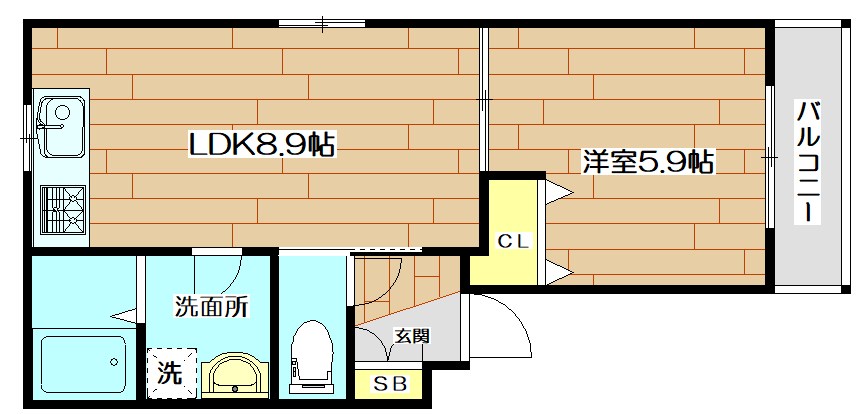 KTIレジデンス高槻E 間取り