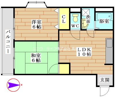 高槻津之江マンション  間取り