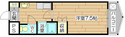 エスポワール城西  間取り図