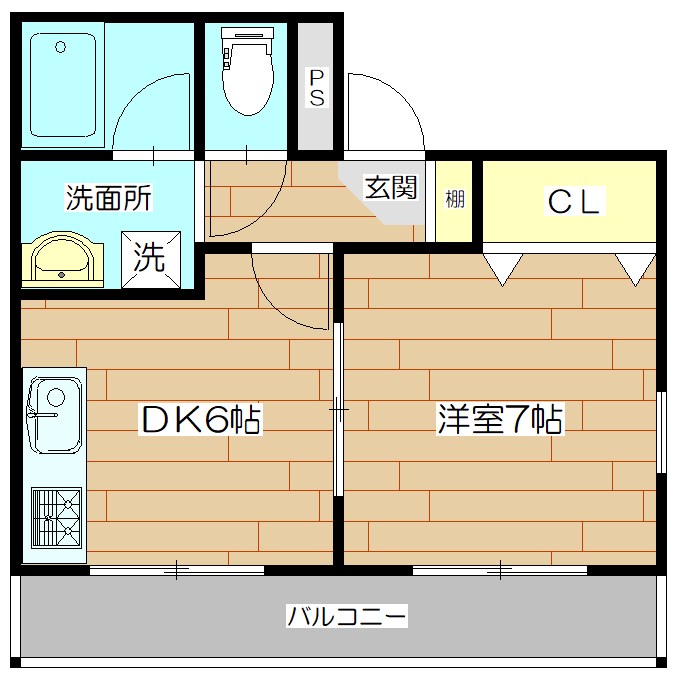 ハイツBirdie（ハイツバーディー） 間取り