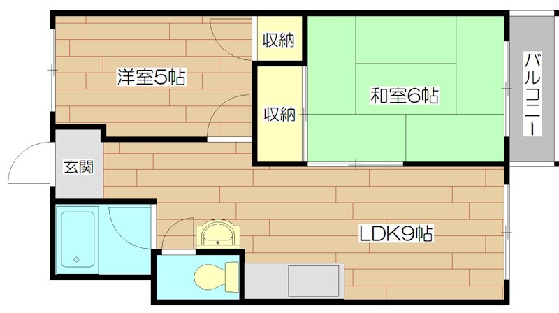 高槻第2コーポラス 間取り図